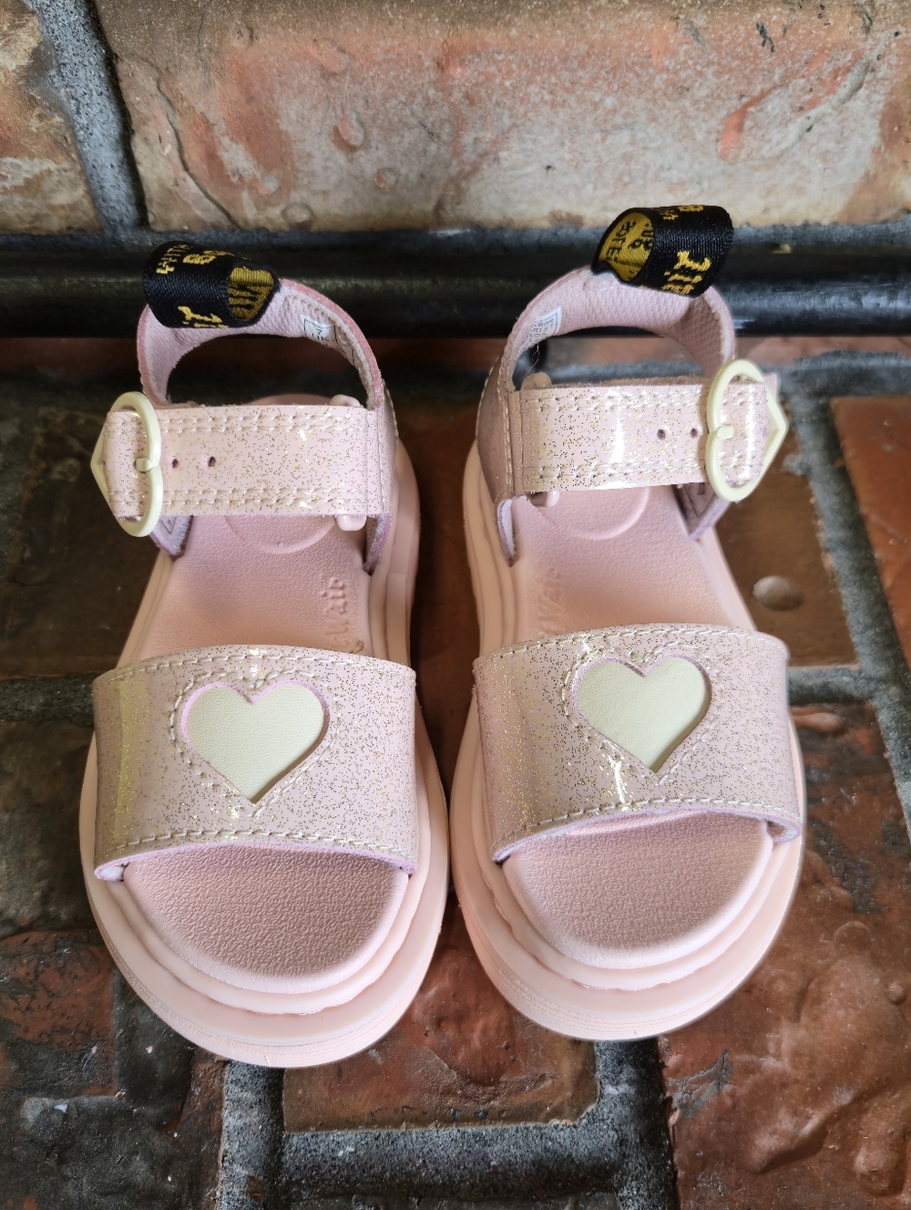 Dr. Martens girls Marlowe Hearts Sandals